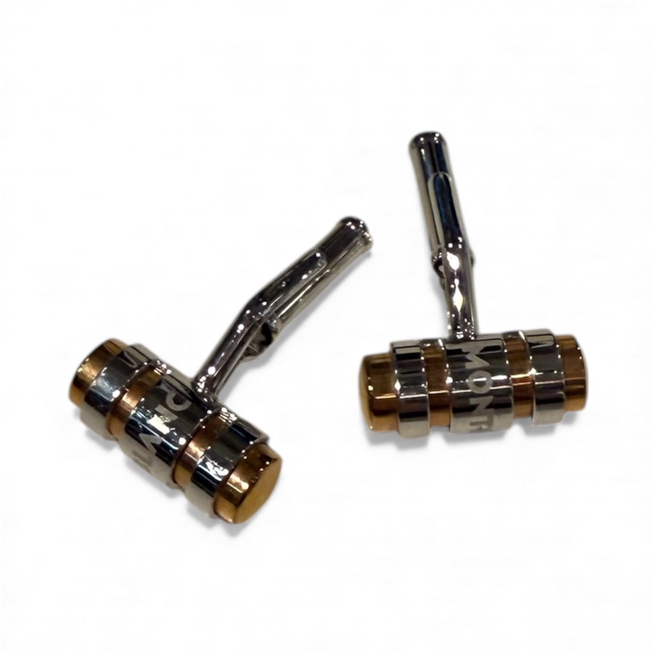 Mont Blanc Silver & Gold Cufflinks