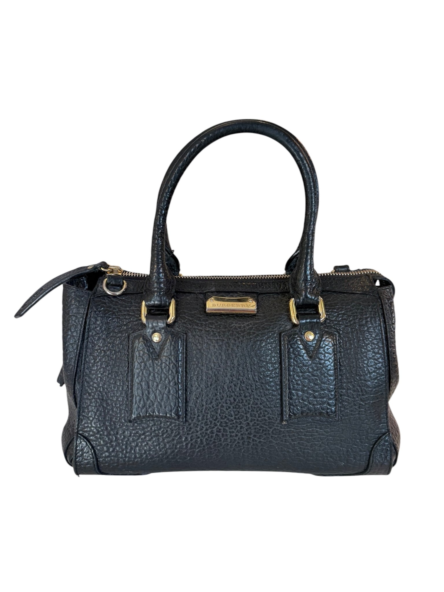 Burberry Black Leather Boston Bag – Most Wanted Luxury Resale