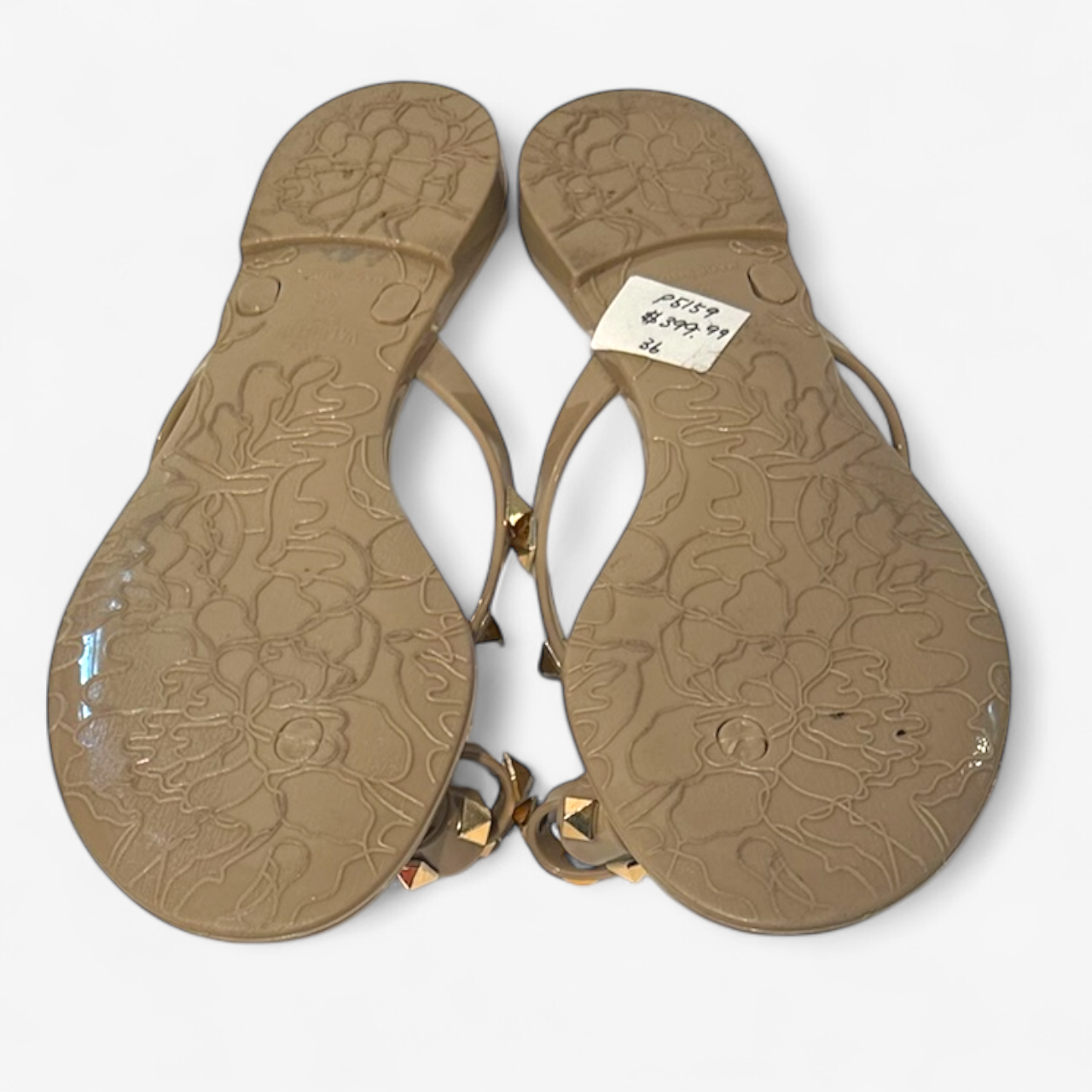 Valentino Rockstud Rubber Sandal