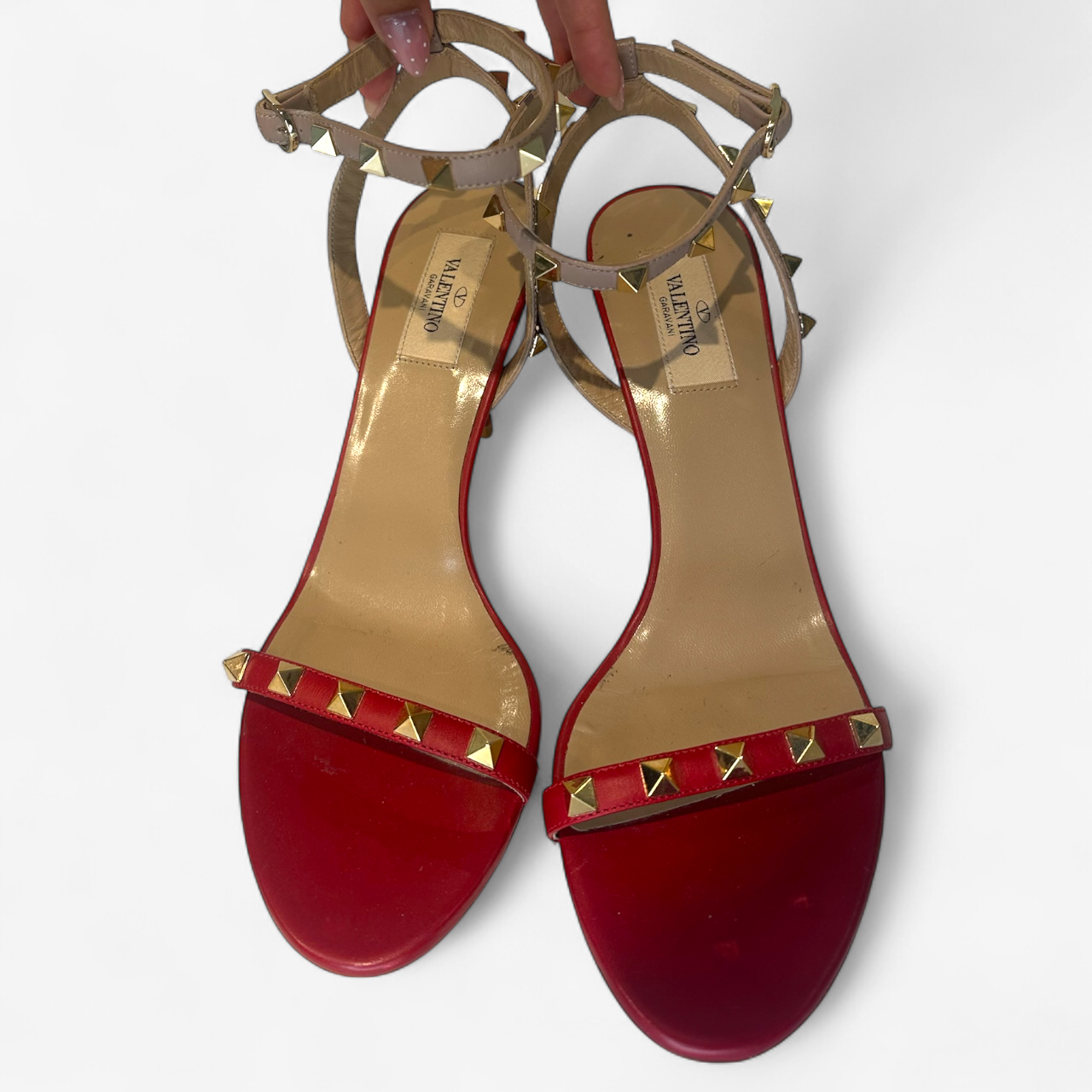 Valentino Red Rockstud Sandal