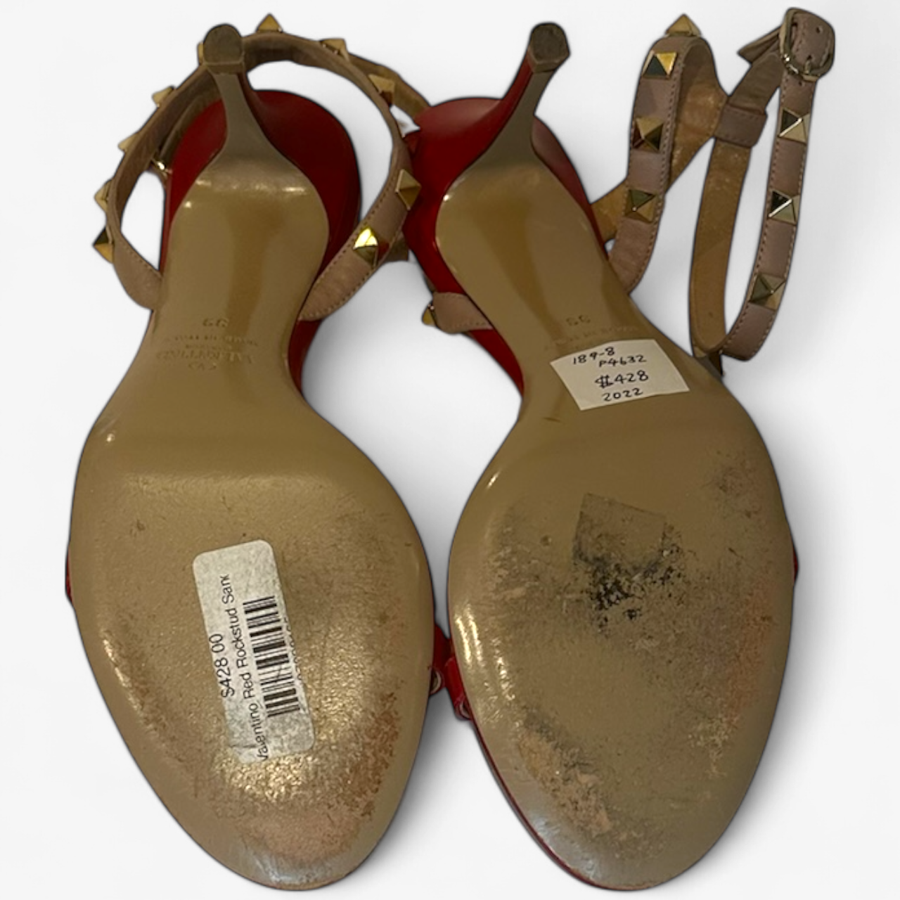 Valentino Red Rockstud Sandal