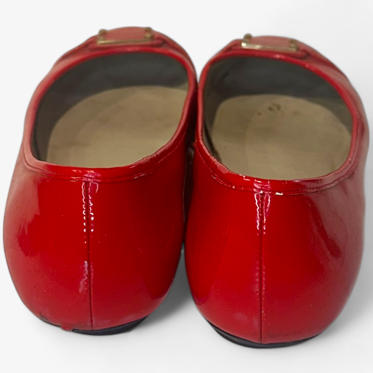 Marc Jacob Red Leather Flats