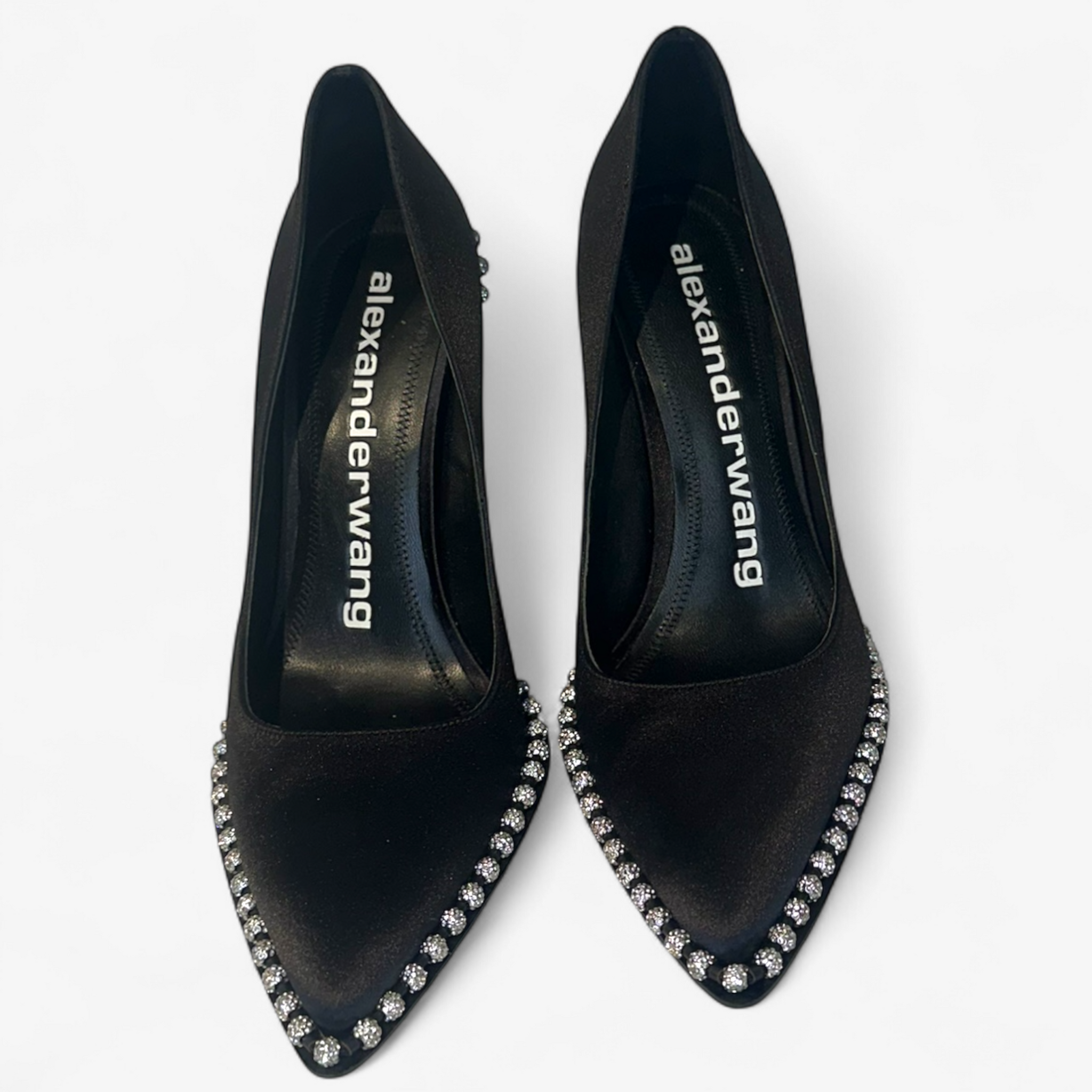 Alexander Wang Satin Heels with Crystal