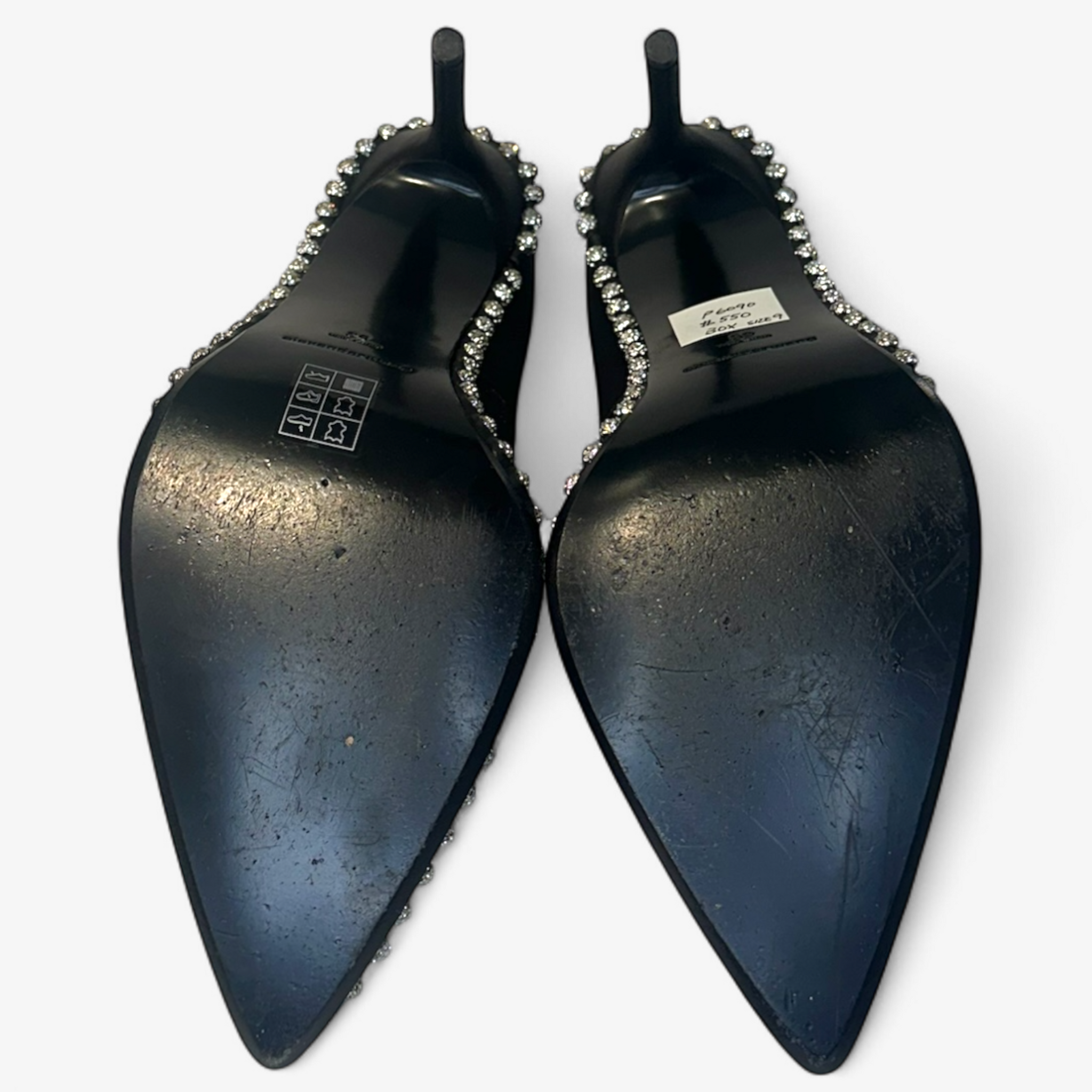 Alexander Wang Satin Heels with Crystal