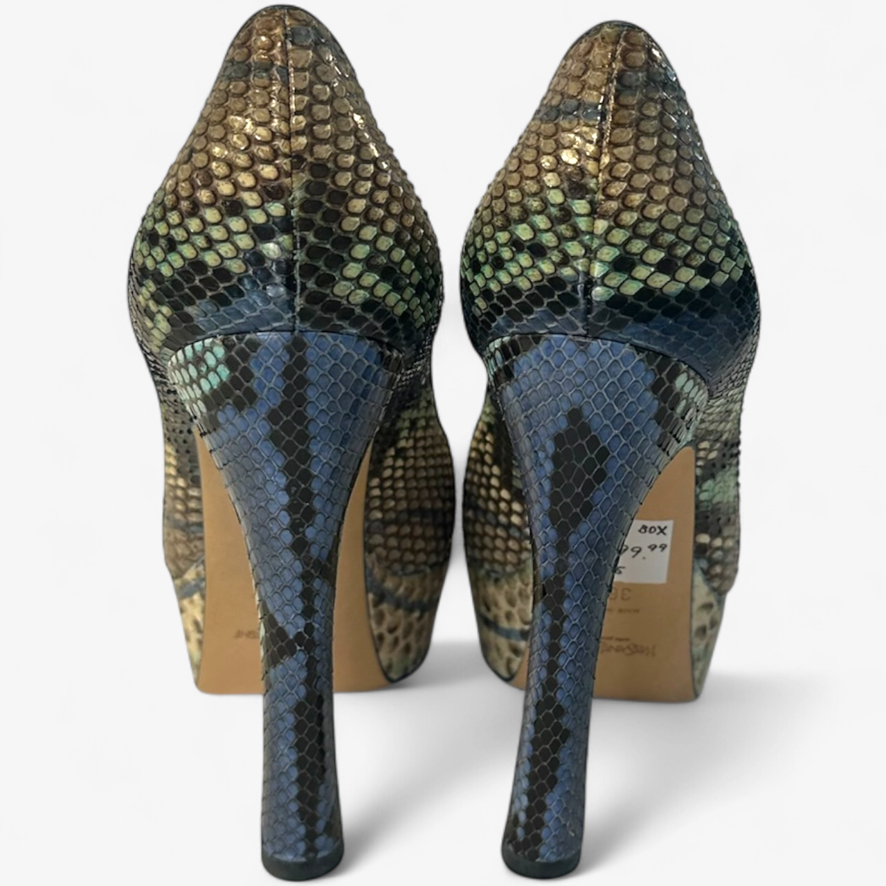 YSL Python Leather Pumps