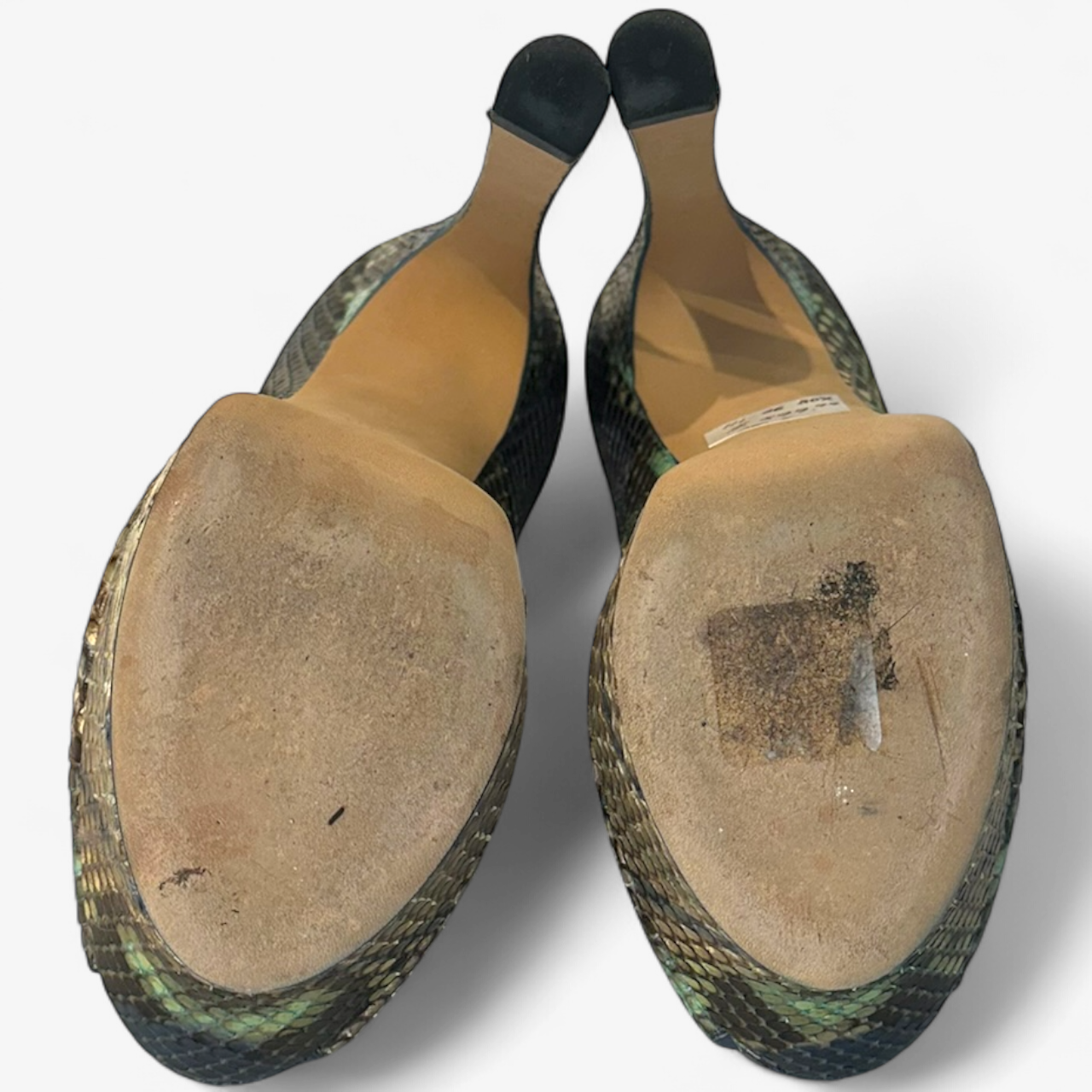 YSL Python Leather Pumps