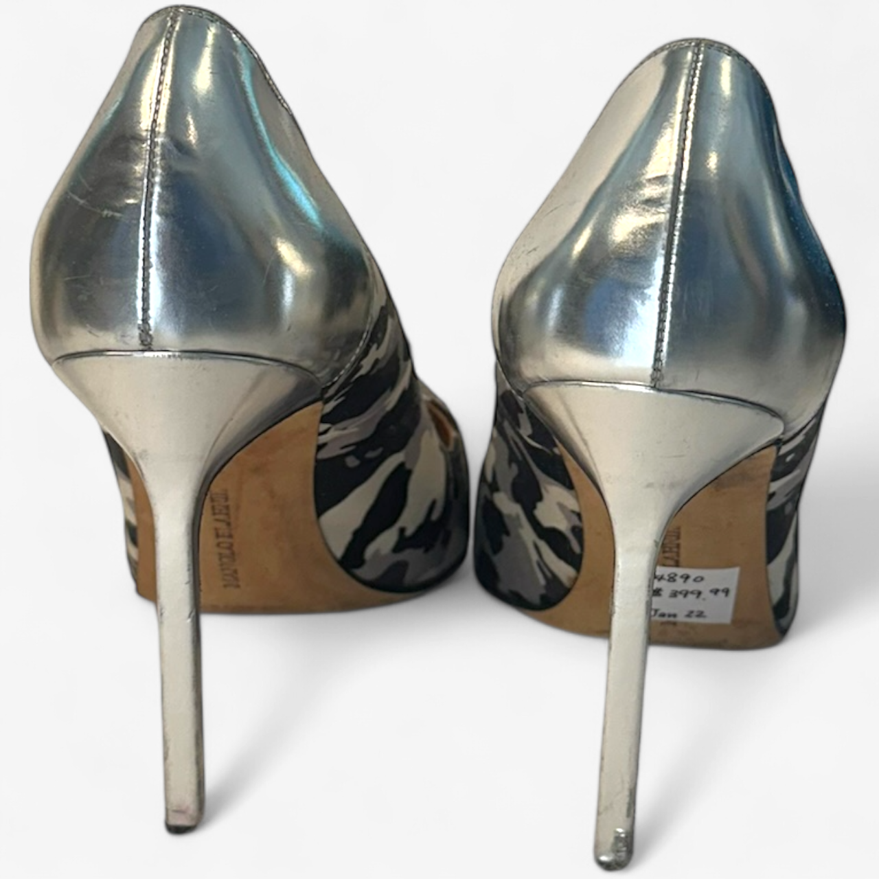 Manolo Blahnik Zebra Print Pumps