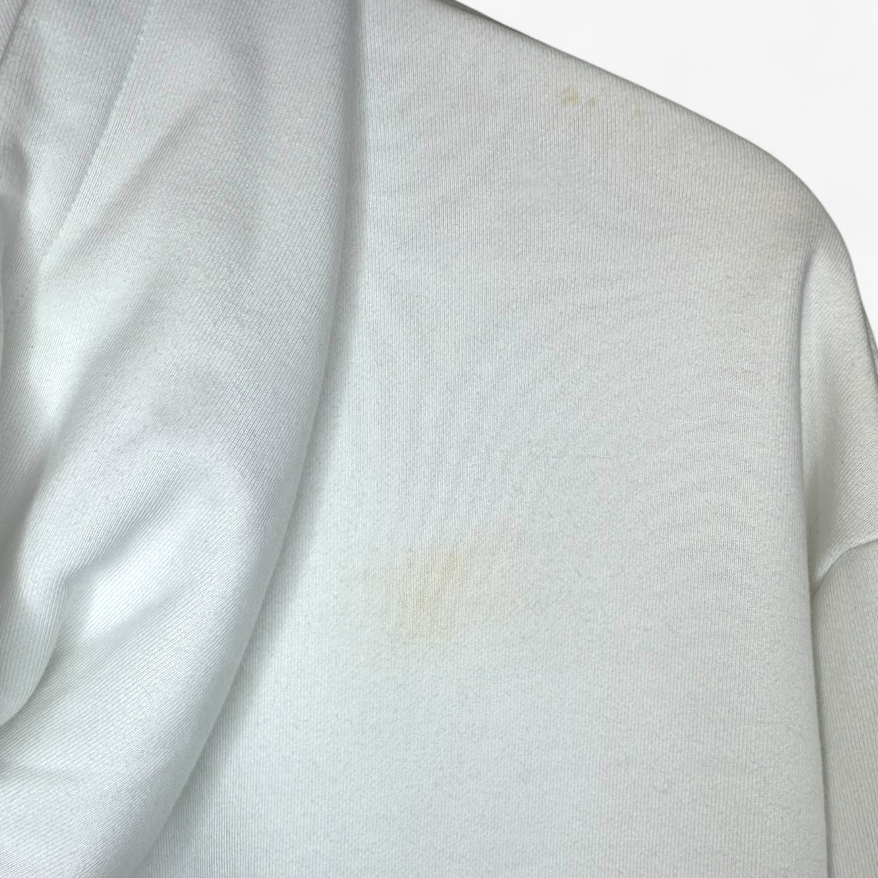 Balmain White Cropped Hoodie