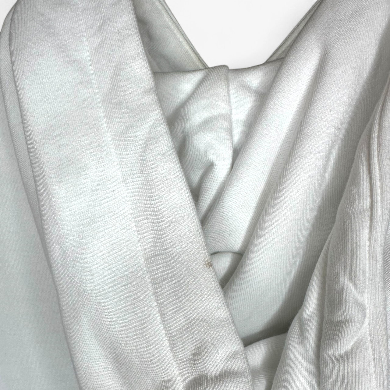 Balmain White Cropped Hoodie