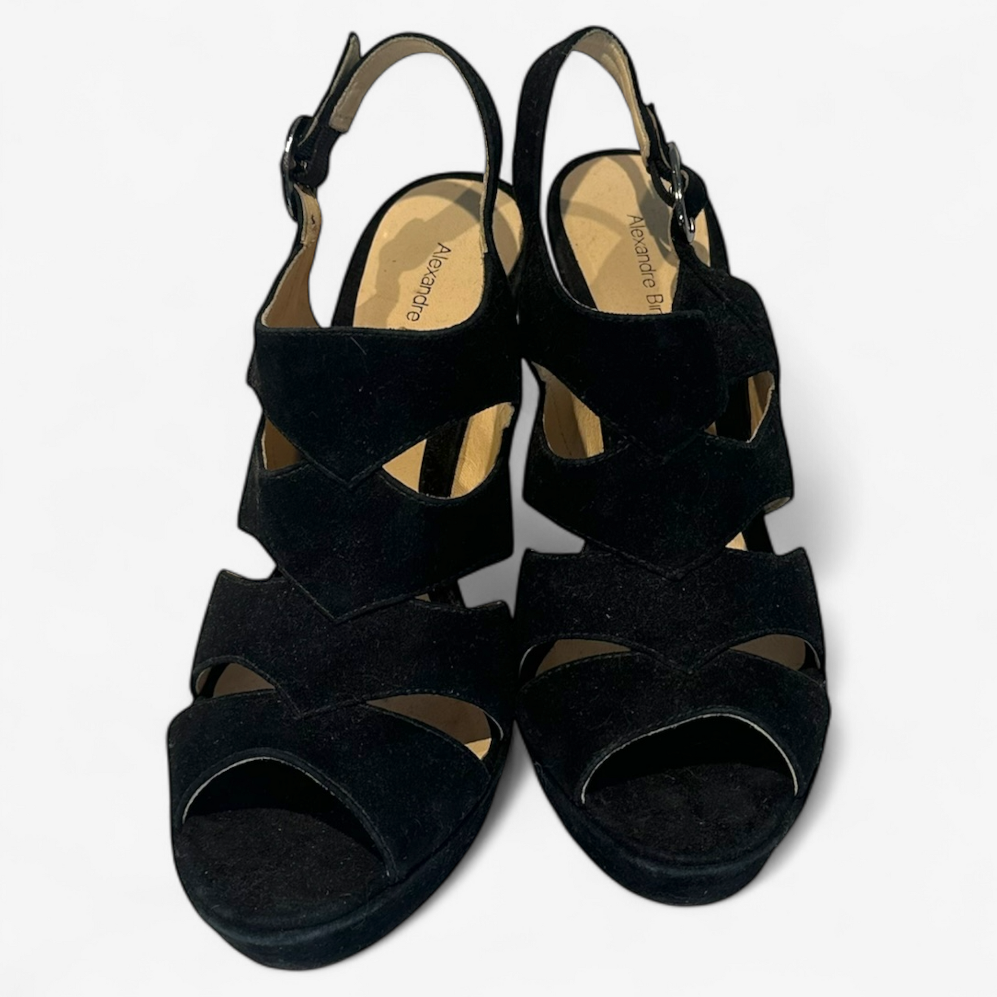 Alexandre Birman Suede Criss Cross Heels