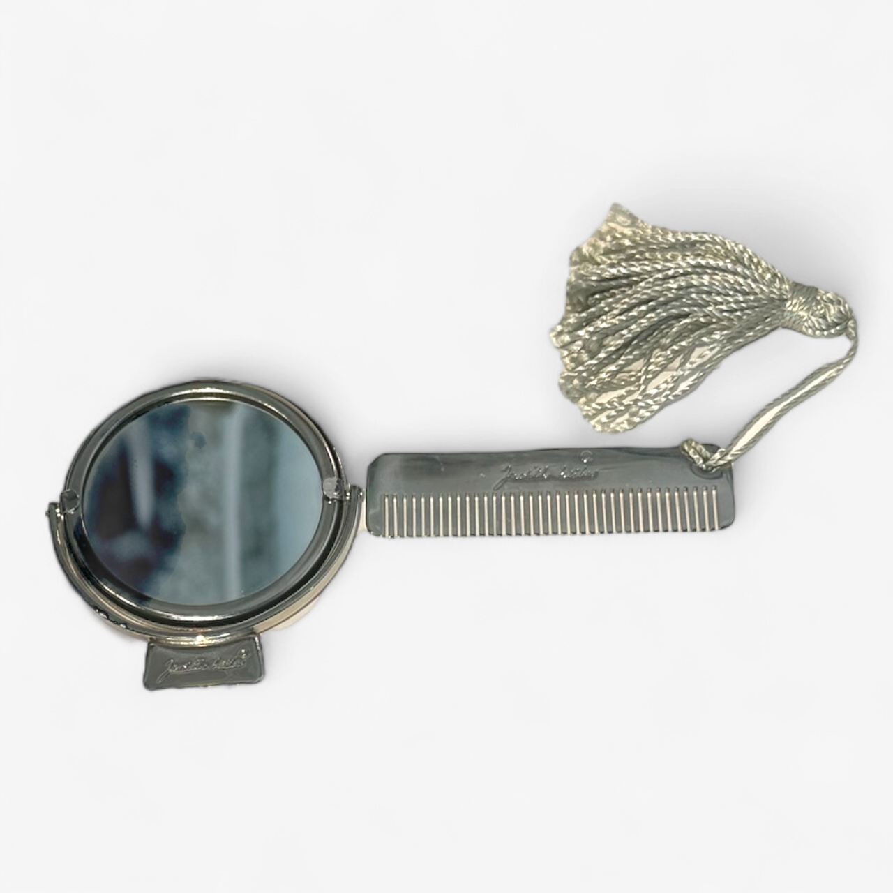 Judith Leiber Beige Satin Evening Bag