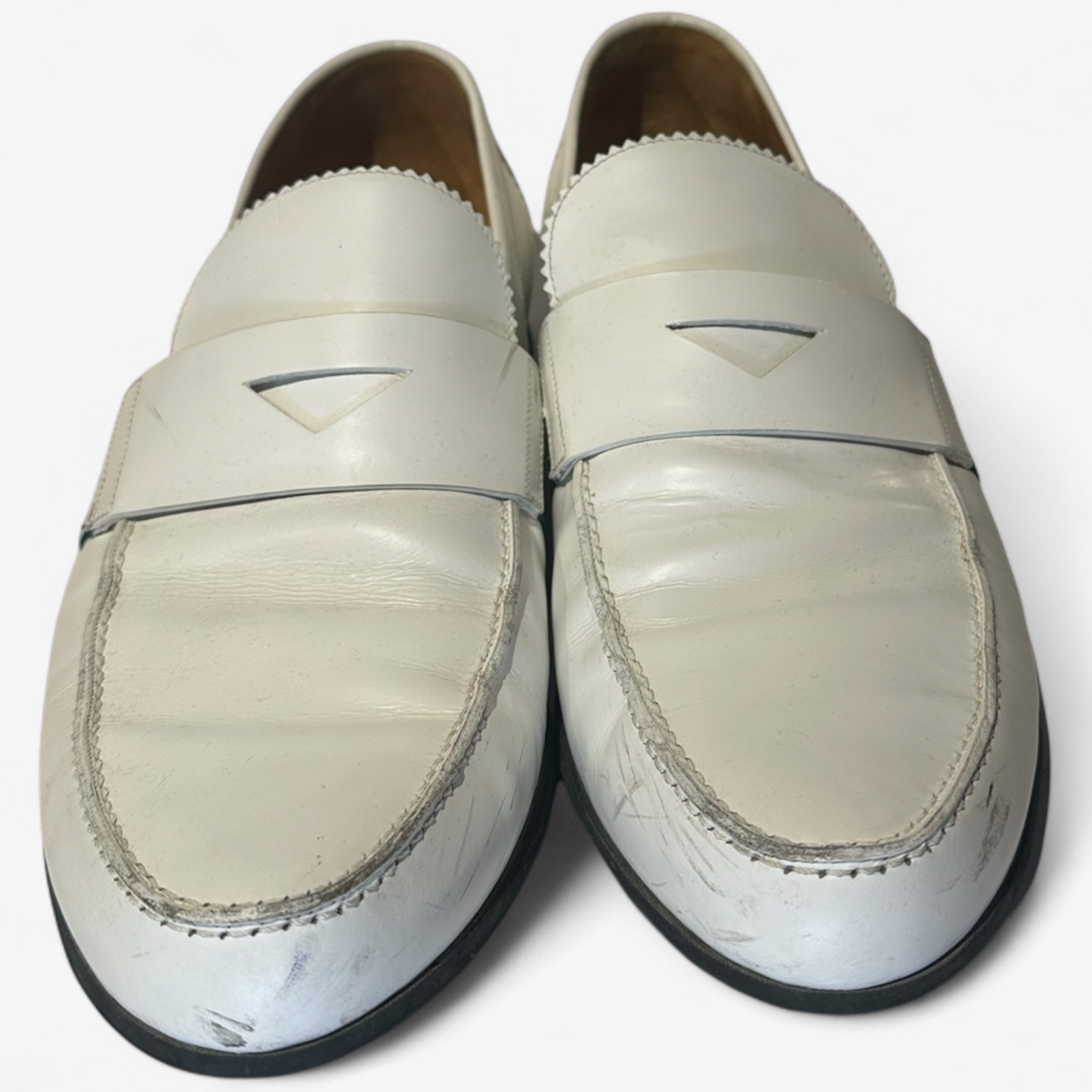 GUCCI Men's White Loafers