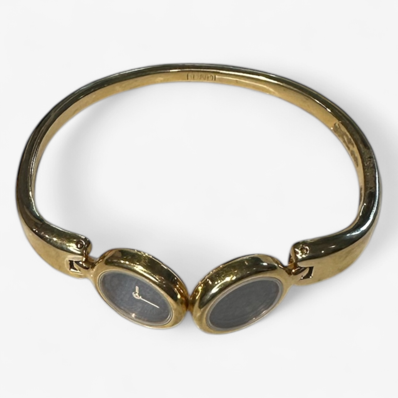 FENDI Double Face Gold Plated Watch