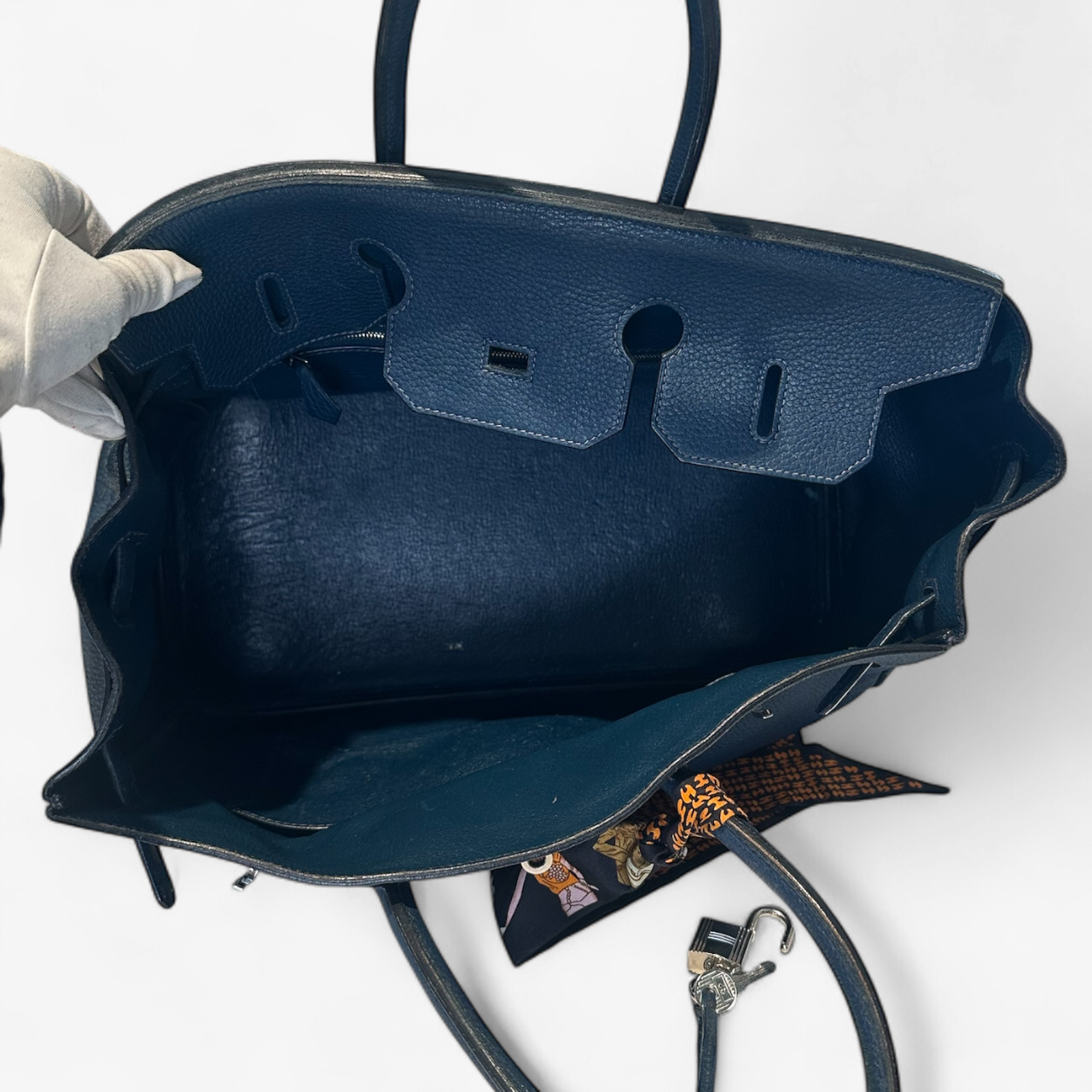 Hermes  Blue Birkin 35