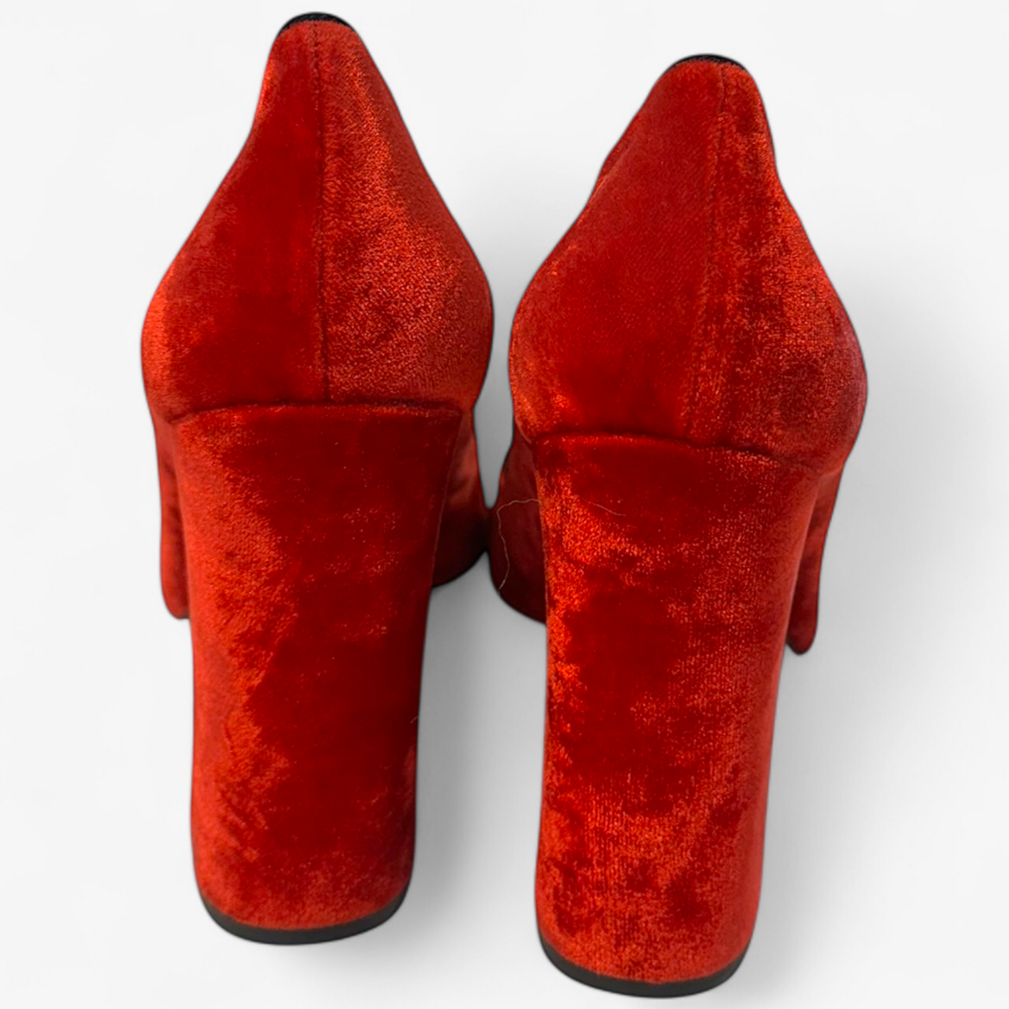 Dolce and Gabbana Red Velvet Pumps
