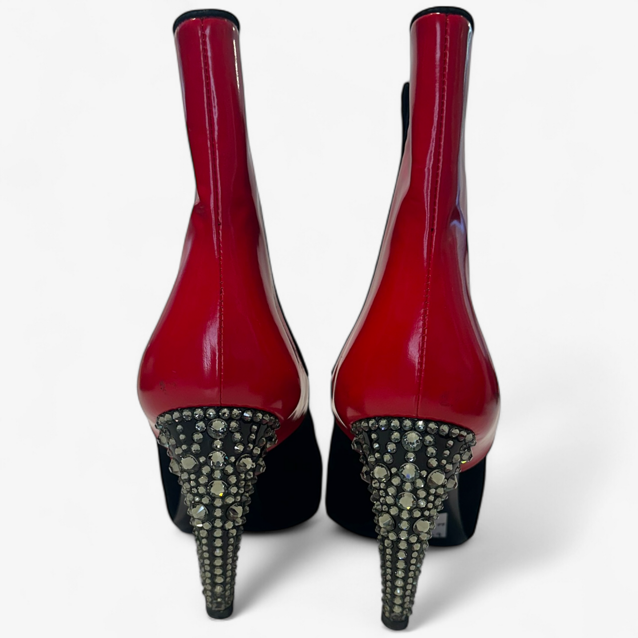 Louis Vuitton Crystal Heel Booties