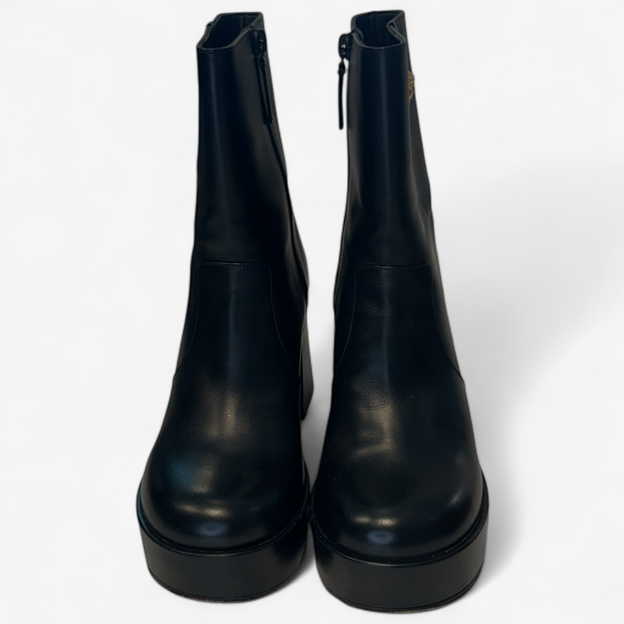 Versace Medusa Leather Boots