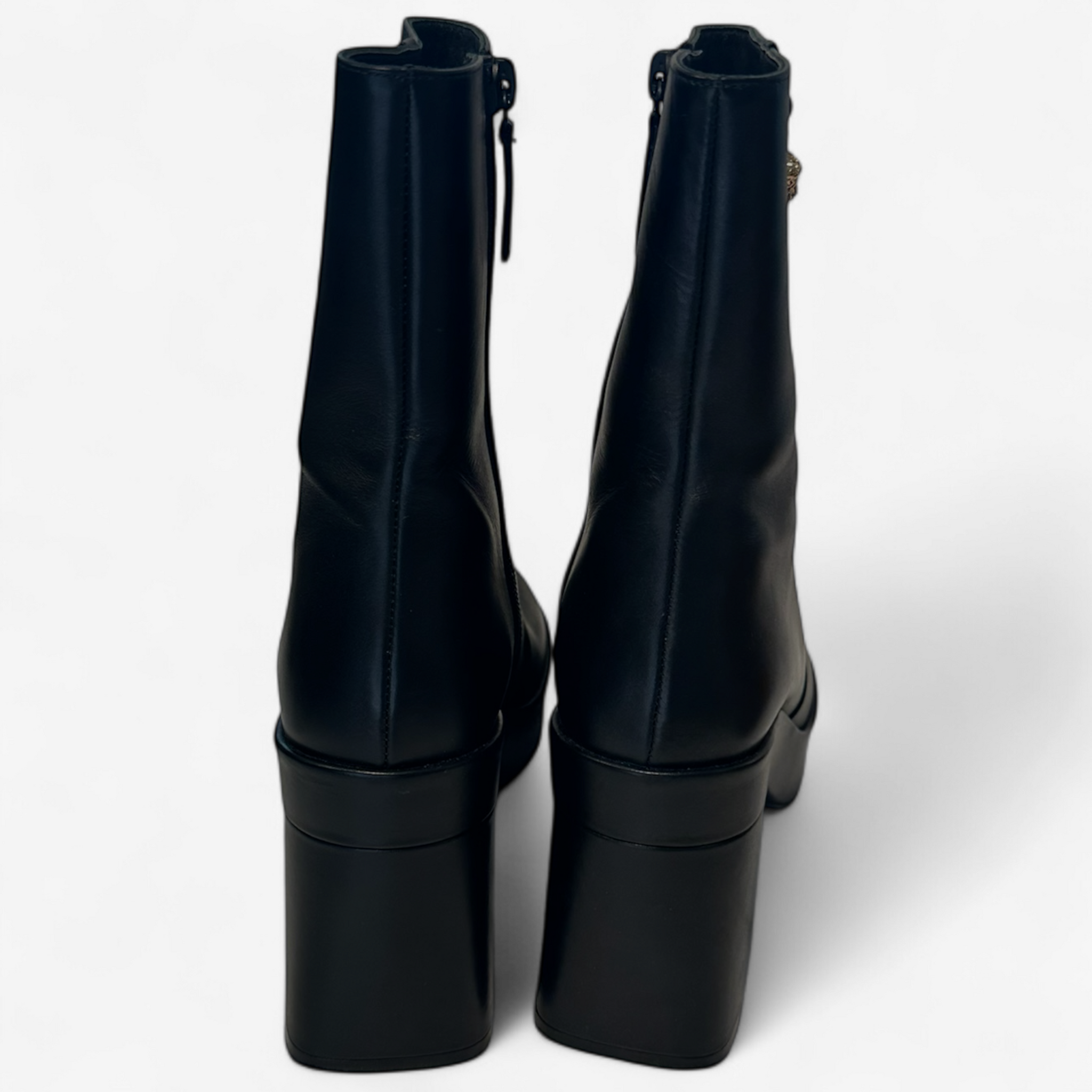 Versace Medusa Leather Boots