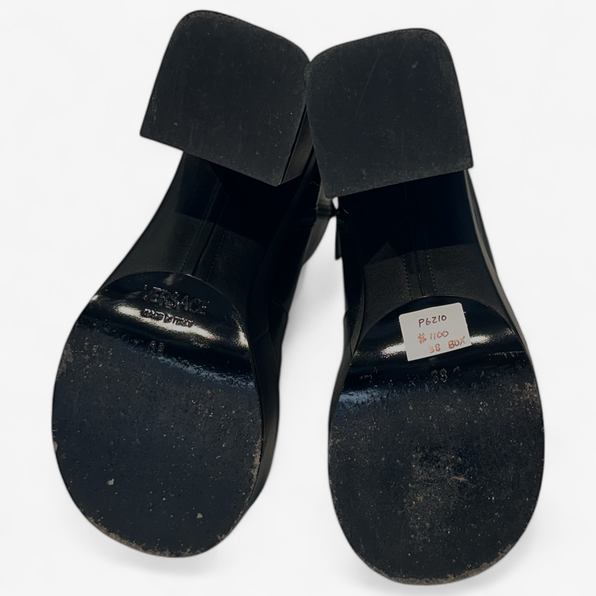 Versace Medusa Leather Boots