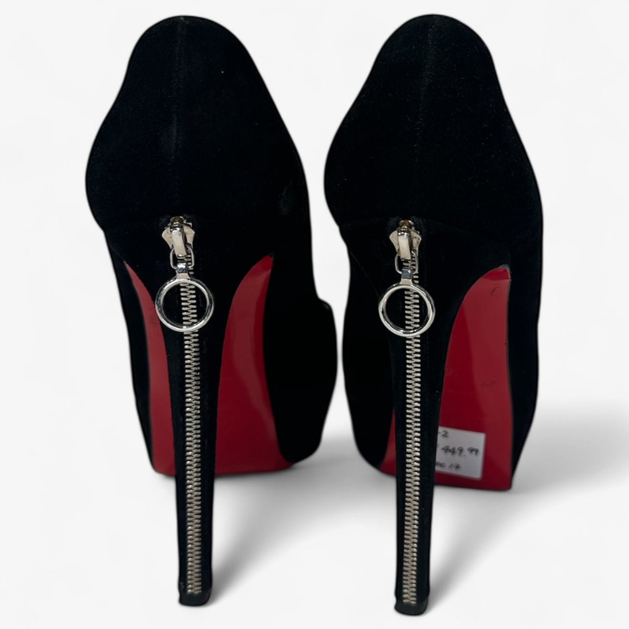 Christian Louboutin Black Suede Pumps