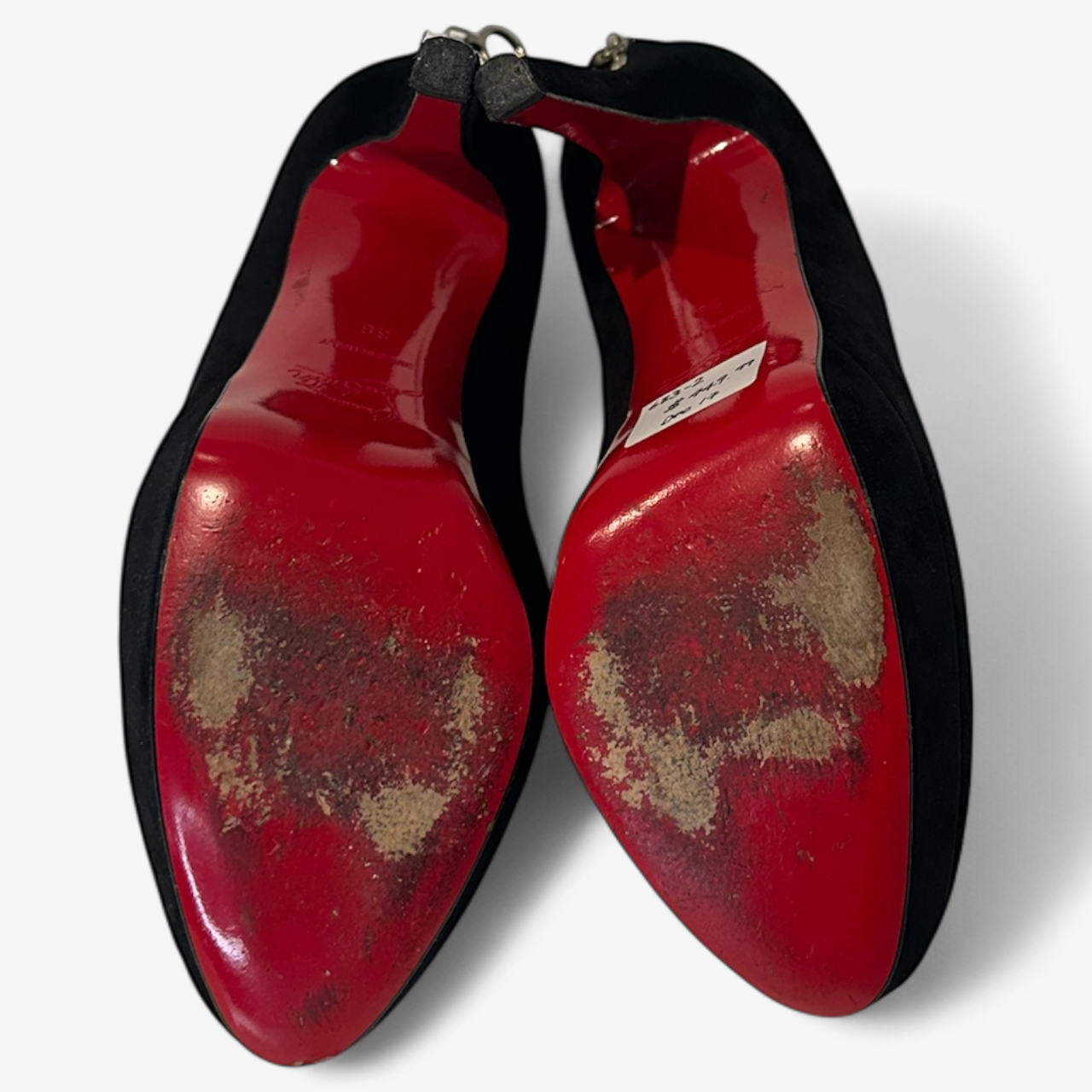 Christian Louboutin Black Suede Pumps