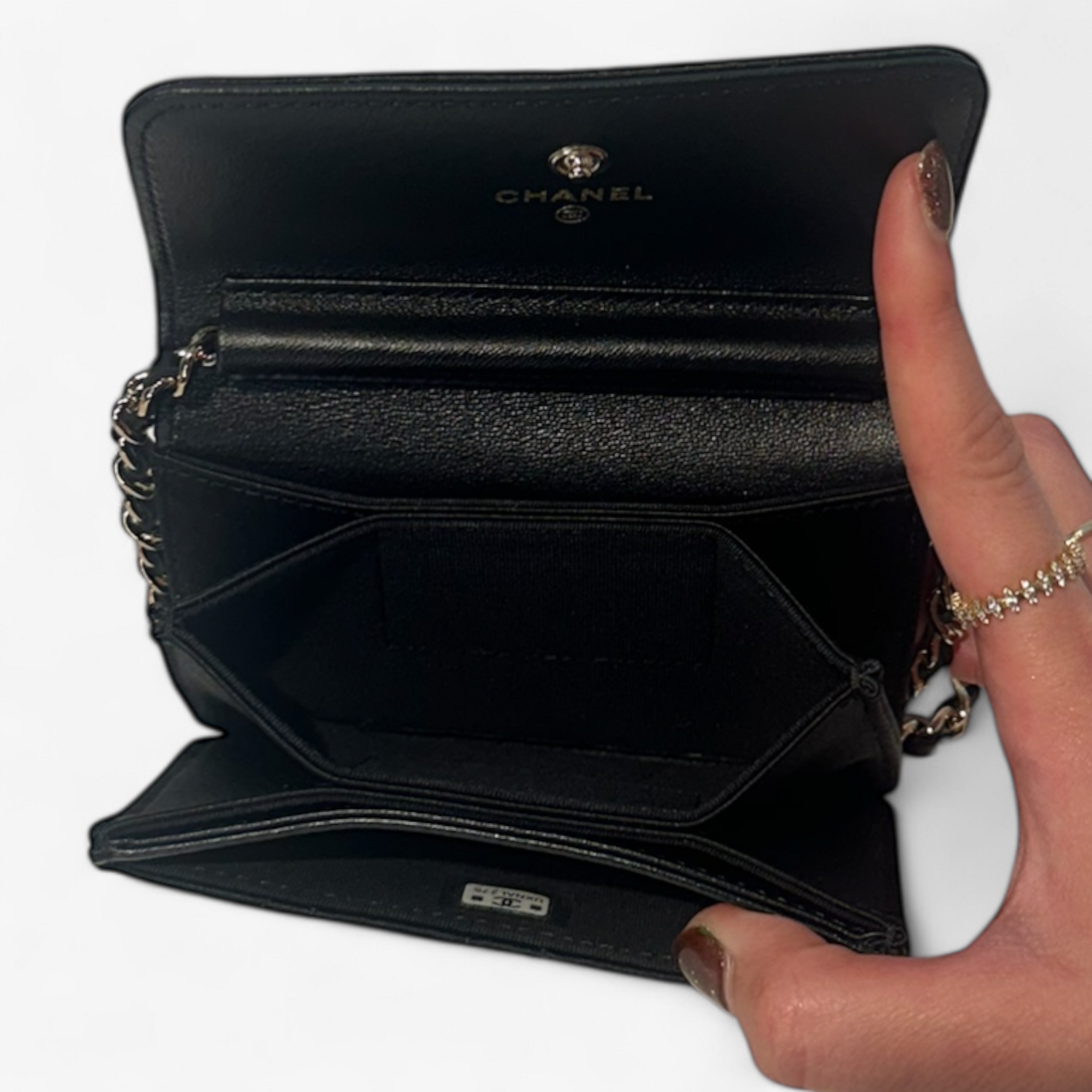 Chanel Quilted Wallet on Chain - Gold Hadware