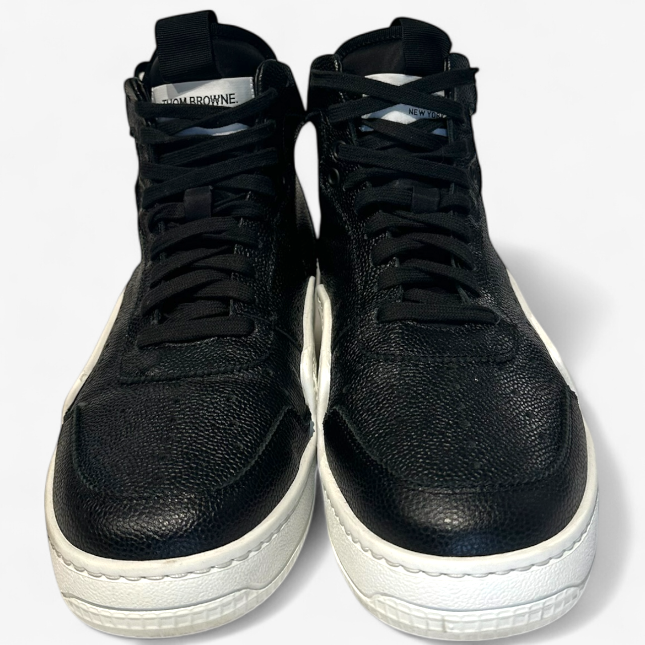 Thom Browne Men's Leather High Top Sneakers