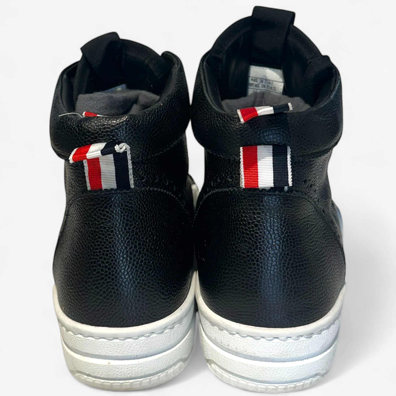 Thom Browne Men's Leather High Top Sneakers