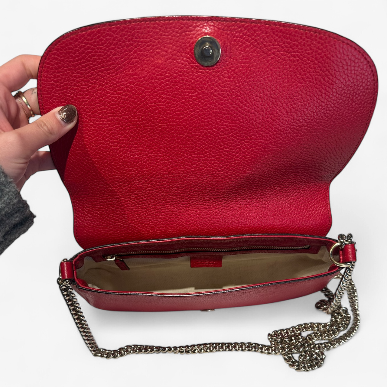 Gucci Red Soho Crossbody Bag