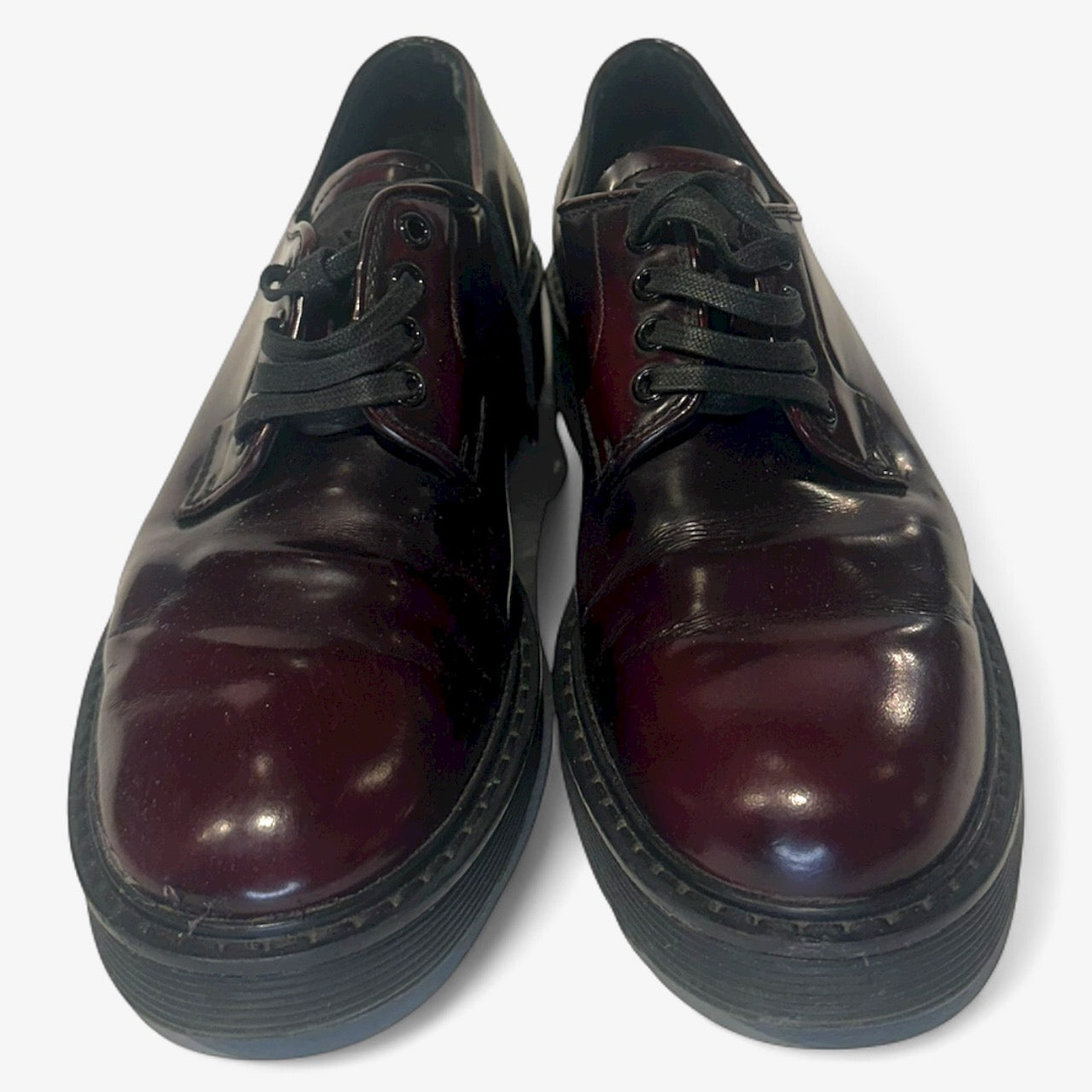Prada Merlot Lace-Up Shoes