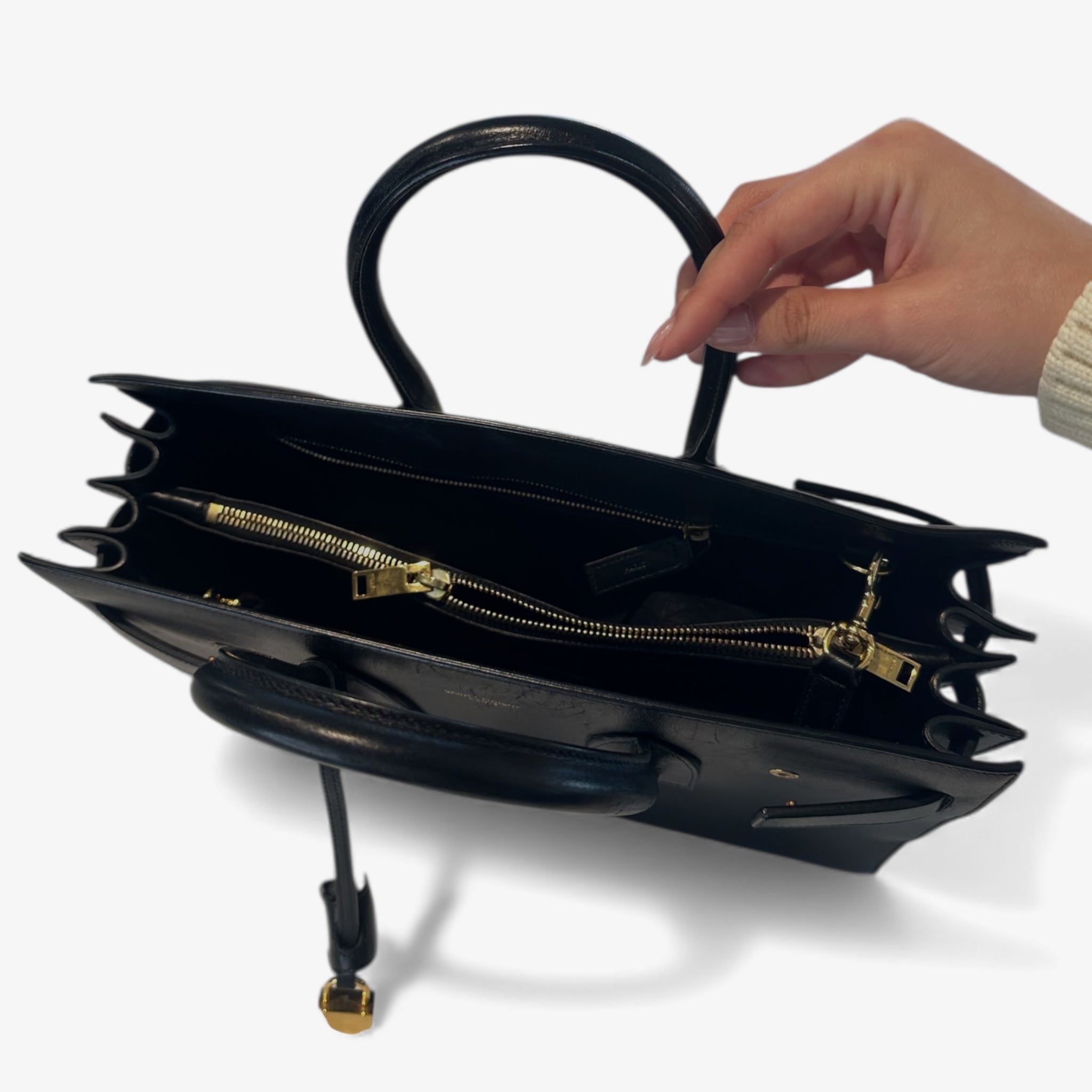 Saint Laurent Sac de Jour Small Handbag with Strap