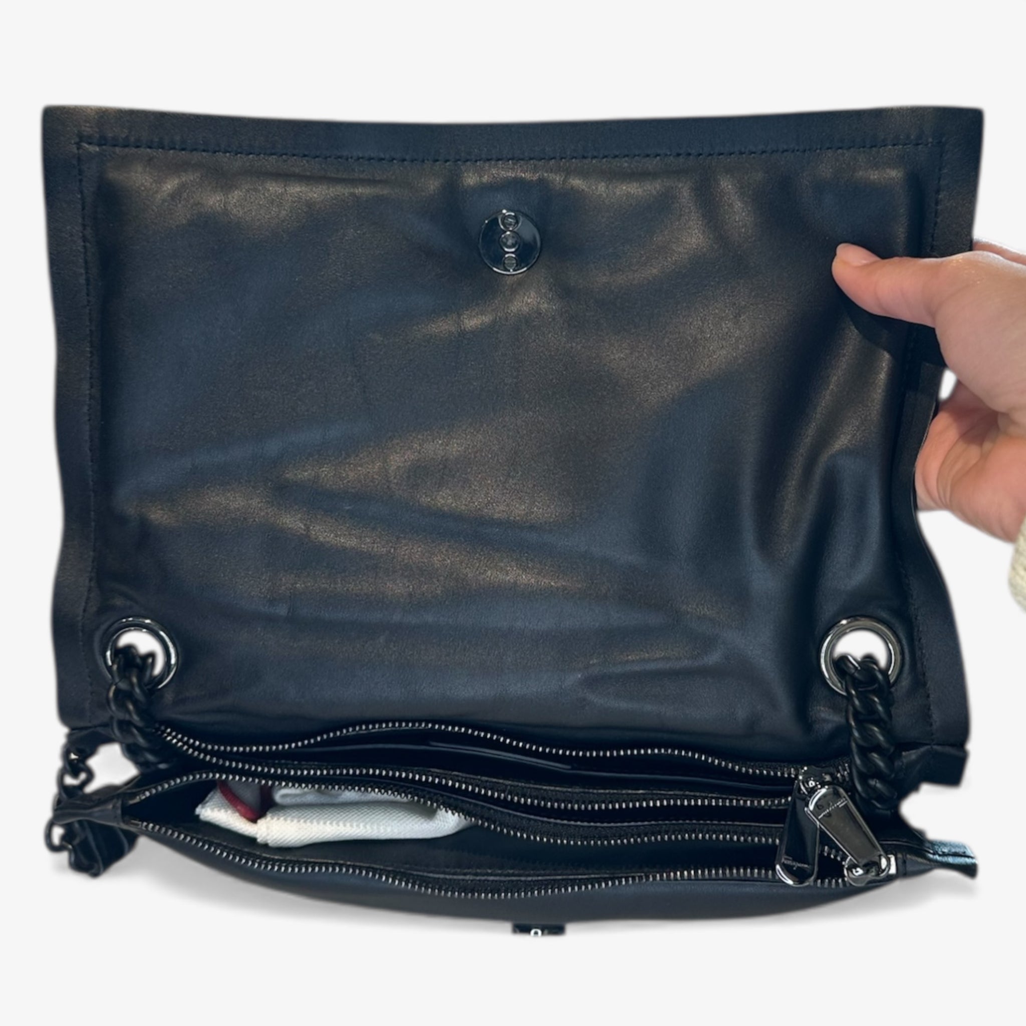 Ferragamo Black Viva Bow Shoulder Bag