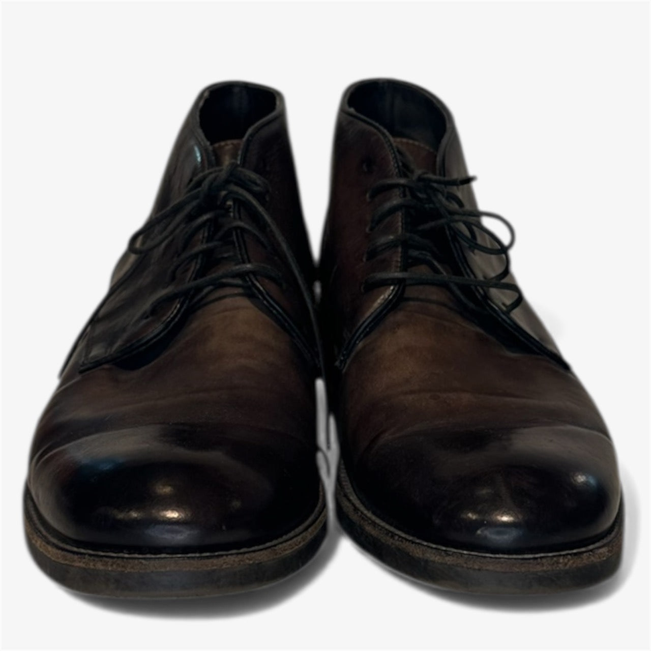 John Varvatos Brown Leather Chelsea Boots