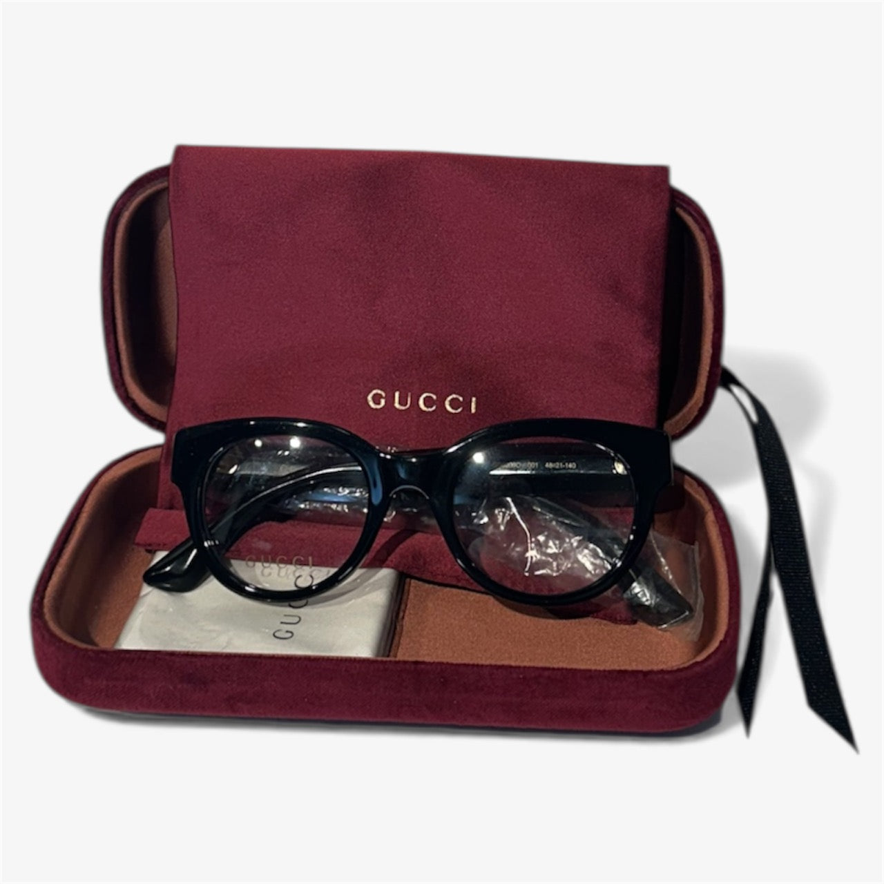 Gucci Reading Glasses Black Frame - with Stars and GG Logo