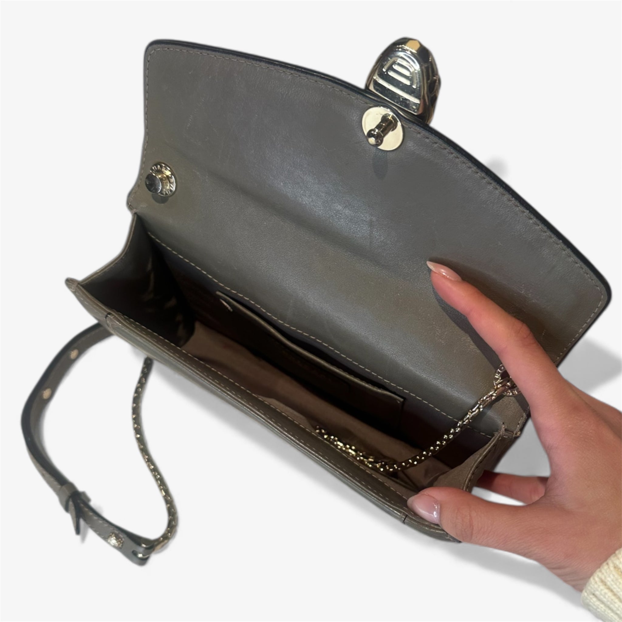 Bvlgari Serpenti Leather Crossbody Bag