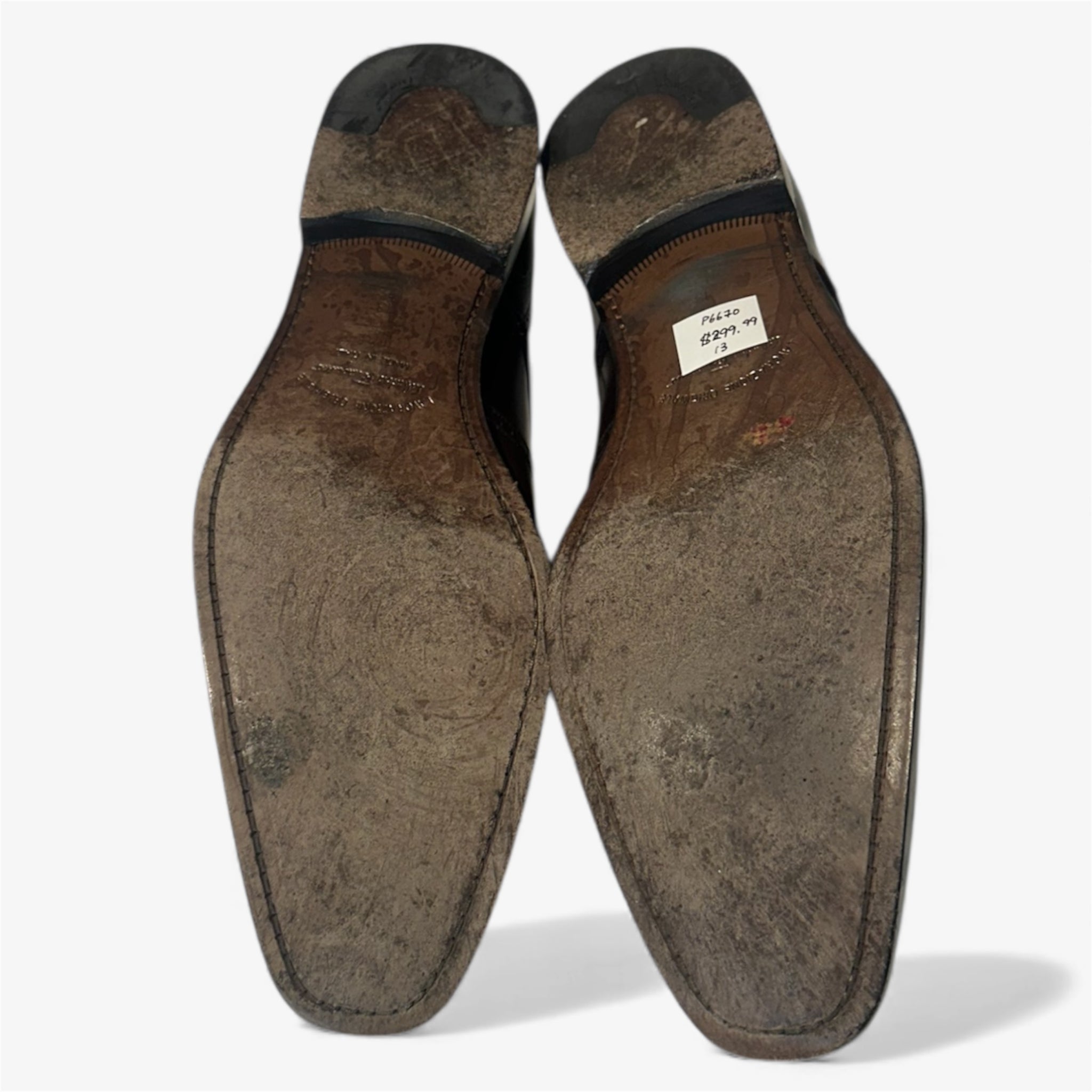 Ferragamo Brown Wingtip Leather Derby