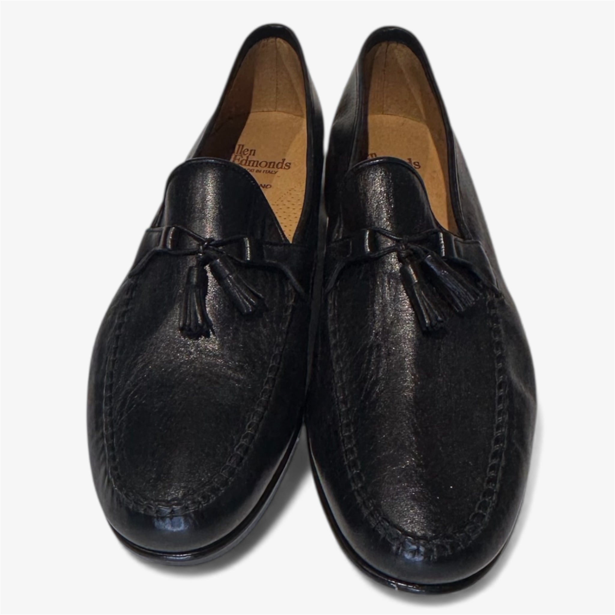 Allen Edmund Black Tassel Loafer