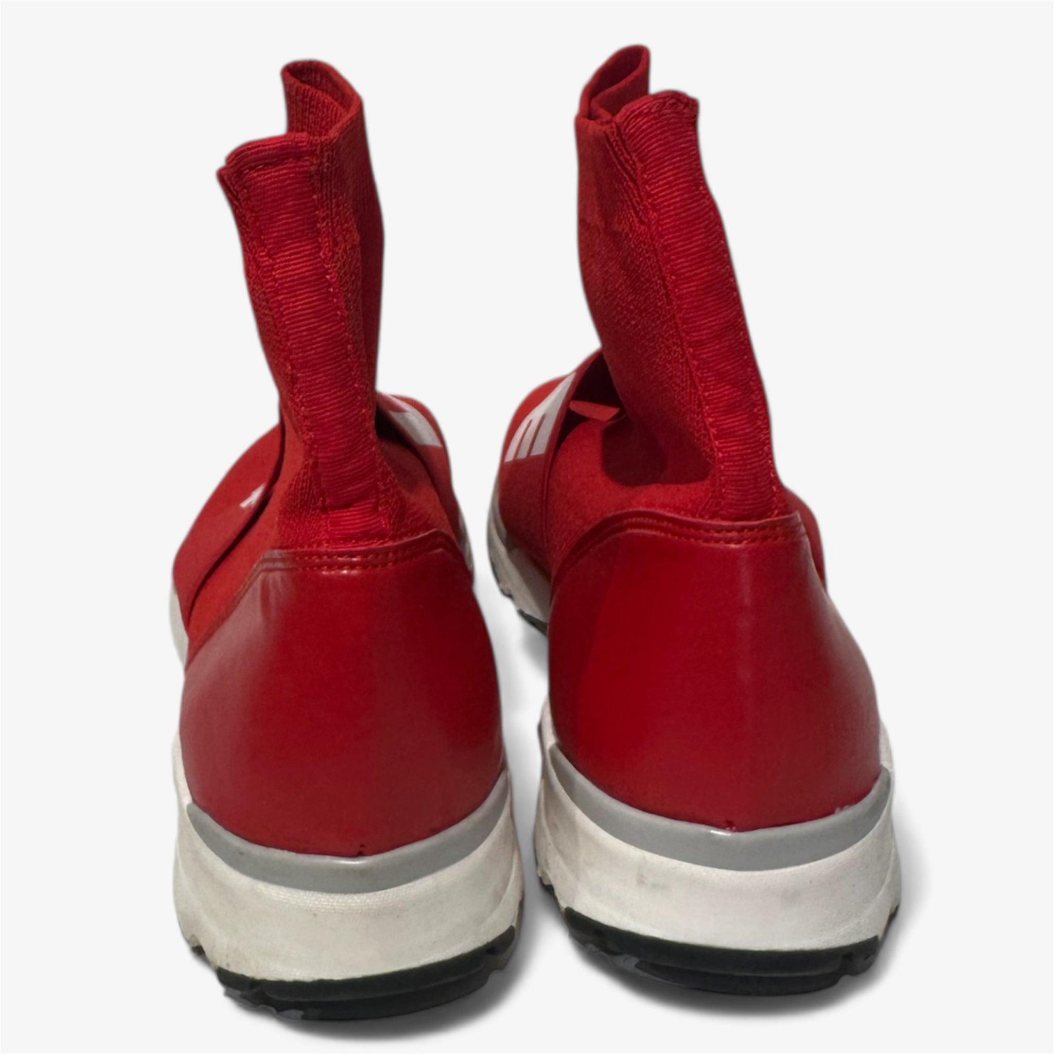 Stella McCartney Red Sock Hightop with White Logo
