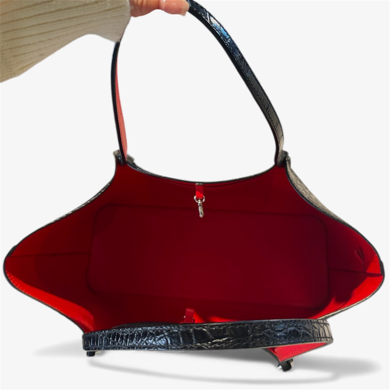 Christian Louboutin Croc Embossed Tote